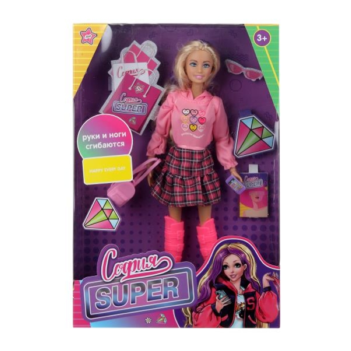 Кукла София 29см (руки и ноги сгиб.) в коробке