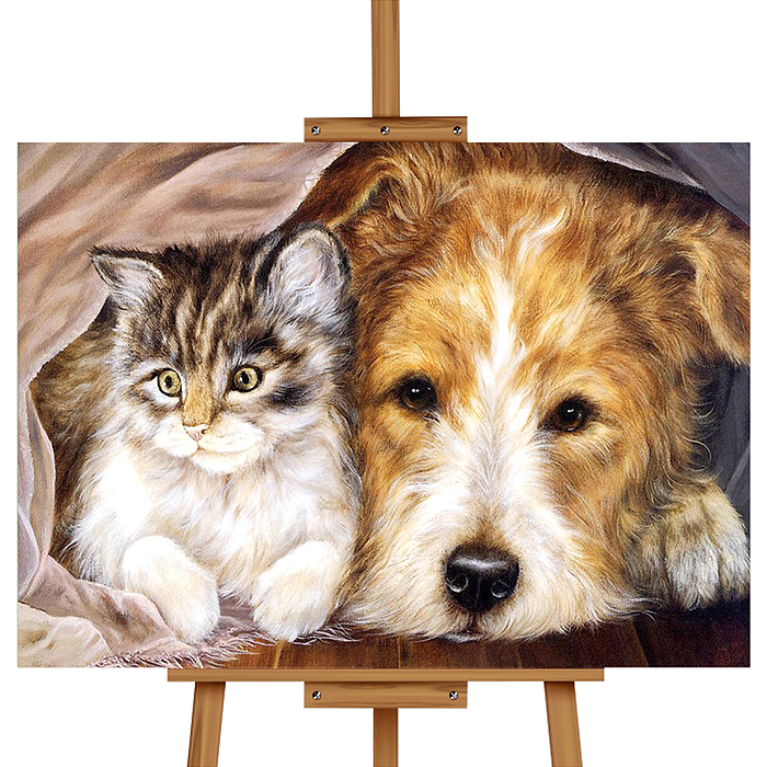 Фото к товару Набор для рисования MKR4030-76 "Картина по номерам 30х40см. Лучшие друзья" Набор для рисования MKR4030-76 "Картина по номерам 30х40см. Лучшие друзья"