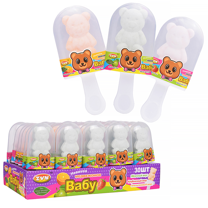 Прессованные конфеты медвежонок "Вабу" ZVN TM BALABOL 8г*30шт
