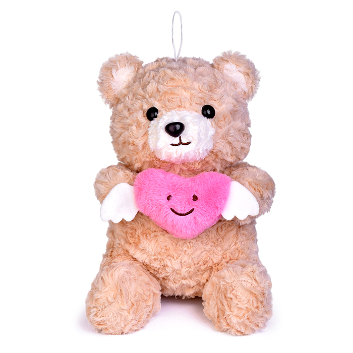 Мягкая игрушка М1590 "Медведь" с сердечком, 26 см. Мягкая игрушка М1590 "Медведь" с сердечком, 26 см.