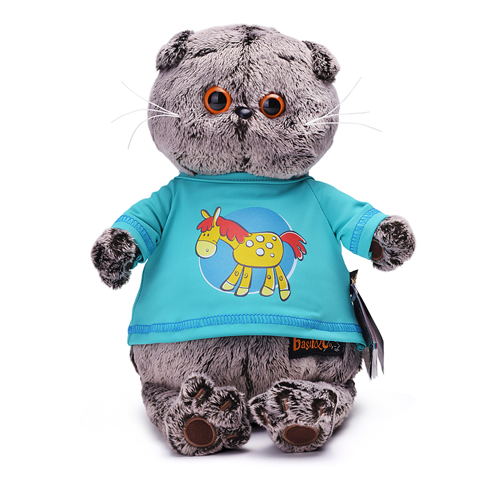 Кот Басик в лонгсливе с лошадкой