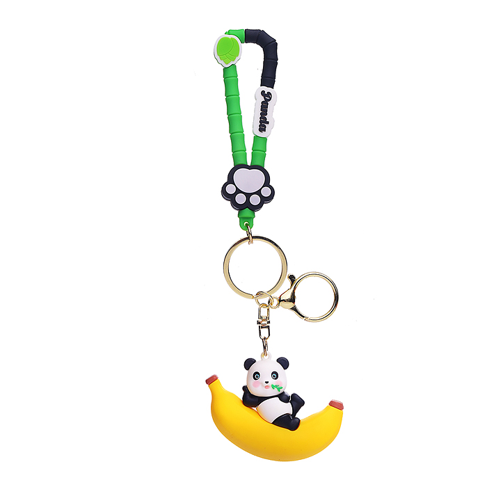 Брелок 00-7561 "Панда на фрукте" (микс)