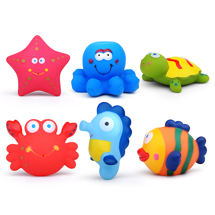 Набор игрушек для ванной "Морские обитатели" Набор игрушек для ванной "Морские обитатели"