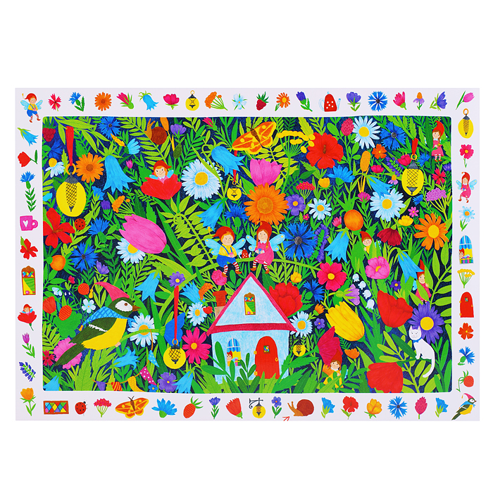 Фото к товару IQ Пазл с развивающей игрой 96 "Домик в цветах" 6+ IQ Пазл с развивающей игрой 96 "Домик в цветах" 6+