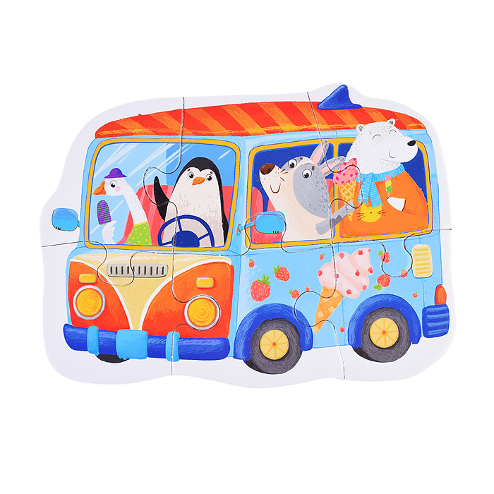 Фото к товару IQ Пазл напольный "Машинки (Cars)" 3+ IQ Пазл напольный "Машинки (Cars)" 3+