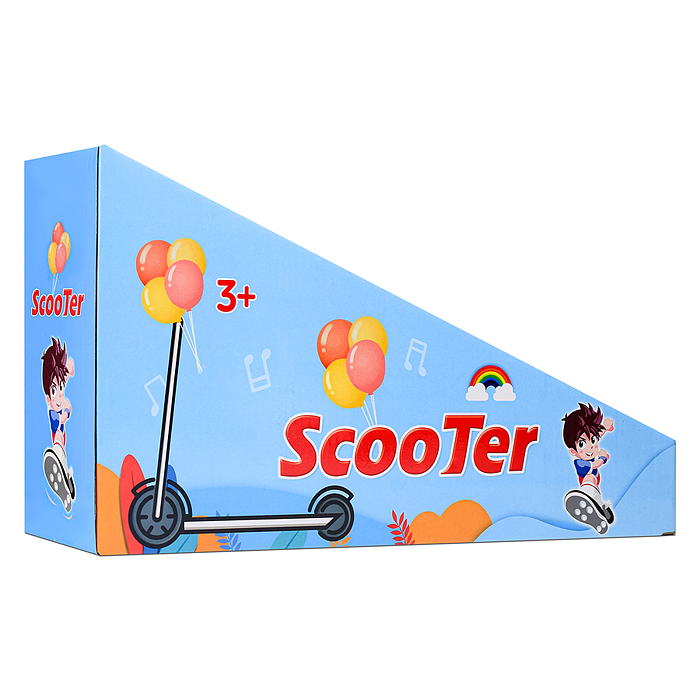 Фото к товару Самокат U001198Y 3-х кол., коричневый, PU, в коробке Самокат U001198Y 3-х кол., коричневый, PU, в коробке