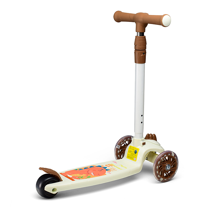 Фото к товару Самокат U001198Y 3-х кол., коричневый, PU, в коробке Самокат U001198Y 3-х кол., коричневый, PU, в коробке