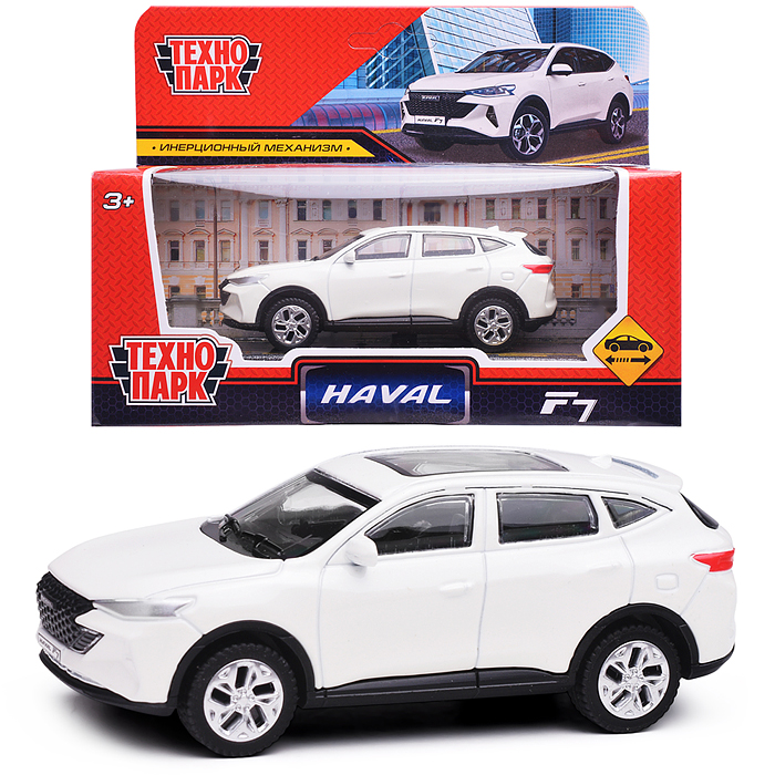 Машина металл Haval f7 10,5 см, (белый) инерц, в коробке Машина металл Haval f7 10,5 см, (белый) инерц, в коробке