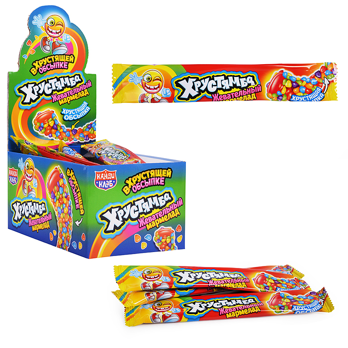 Жевательный мармелад в хрустящей обсыпке "Хрустямба" 10г*30шт