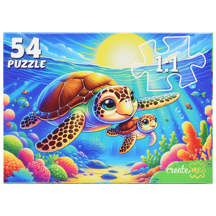Пазлы 54 "Подводный мир"
