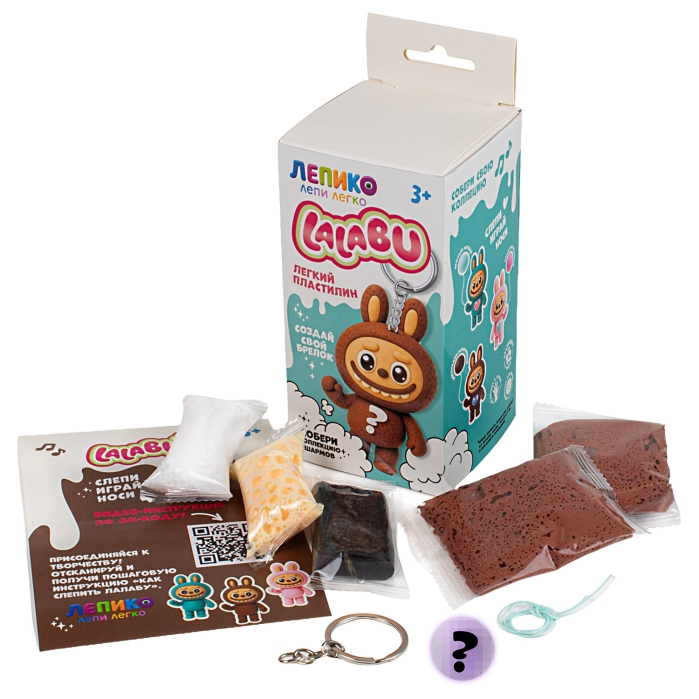 Игрушка для детей старше трех лет легкий пластилин "Лепи Легко" набор Lalabu