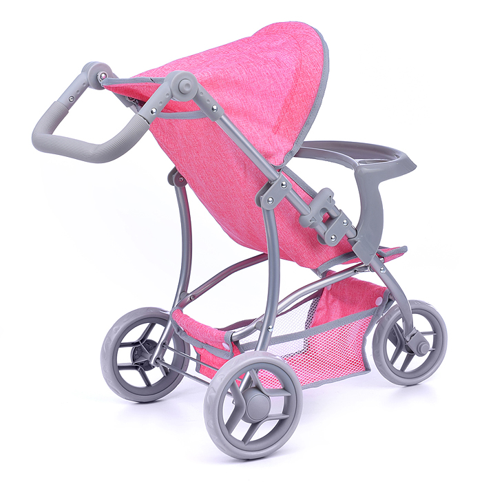 Фото к товару Коляска для кукол 9377B-T, 3-х колесная, металлическая, складная, прогулочная с козырьком, с корзин Коляска для кукол 9377B-T, 3-х колесная, металлическая, складная, прогулочная с козырьком, с корзин