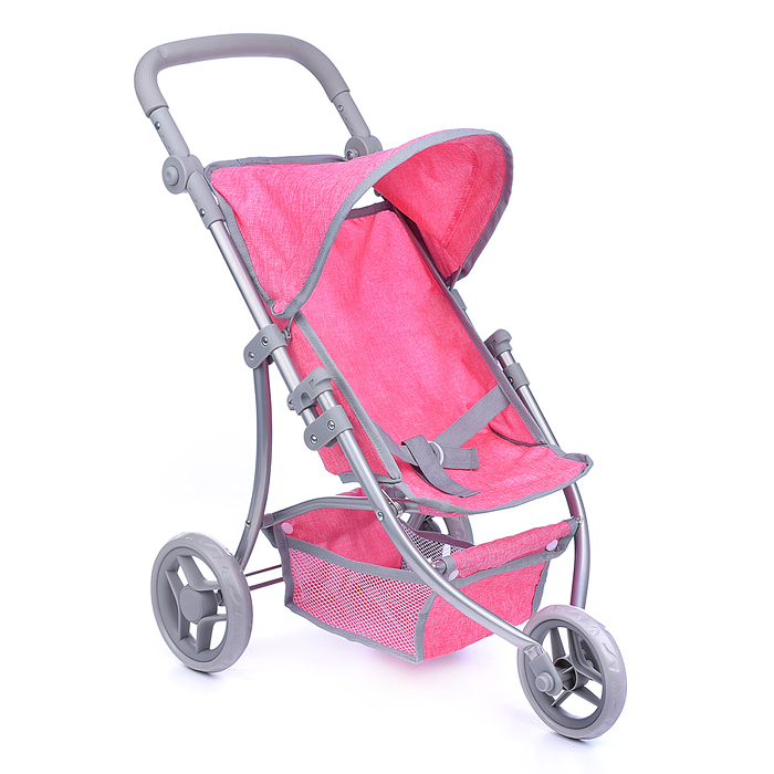 Фото к товару Коляска для кукол 9377B-T, 3-х колесная, металлическая, складная, прогулочная с козырьком, с корзин Коляска для кукол 9377B-T, 3-х колесная, металлическая, складная, прогулочная с козырьком, с корзин