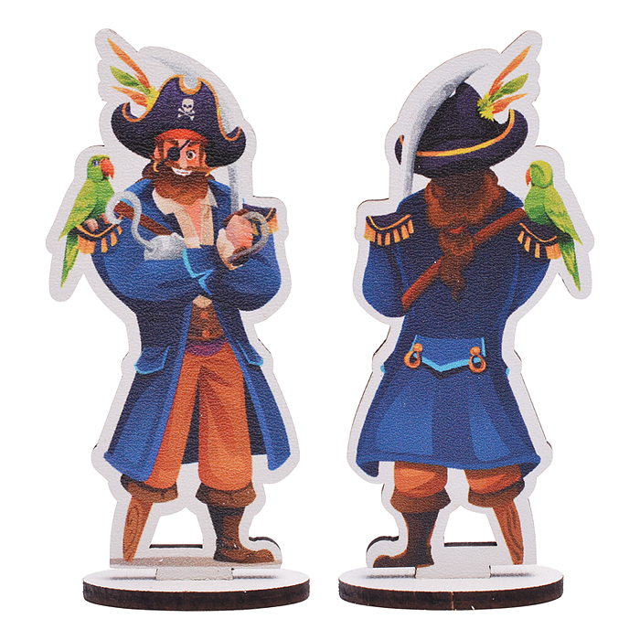 Игровой набор "Пираты" (дерево) крафтовая коробка 