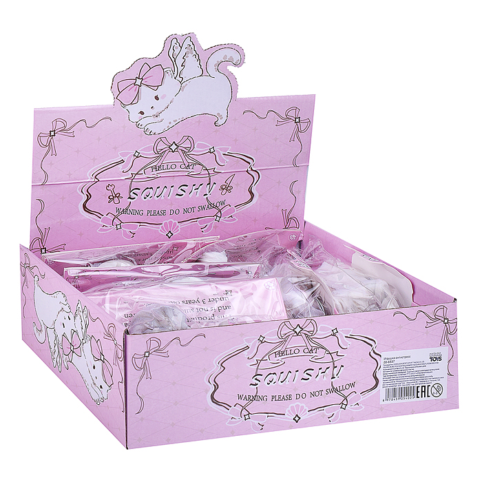 Фото к товару Игрушка-антистресс 00-6537 "Забавный котик" Игрушка-антистресс 00-6537 "Забавный котик"