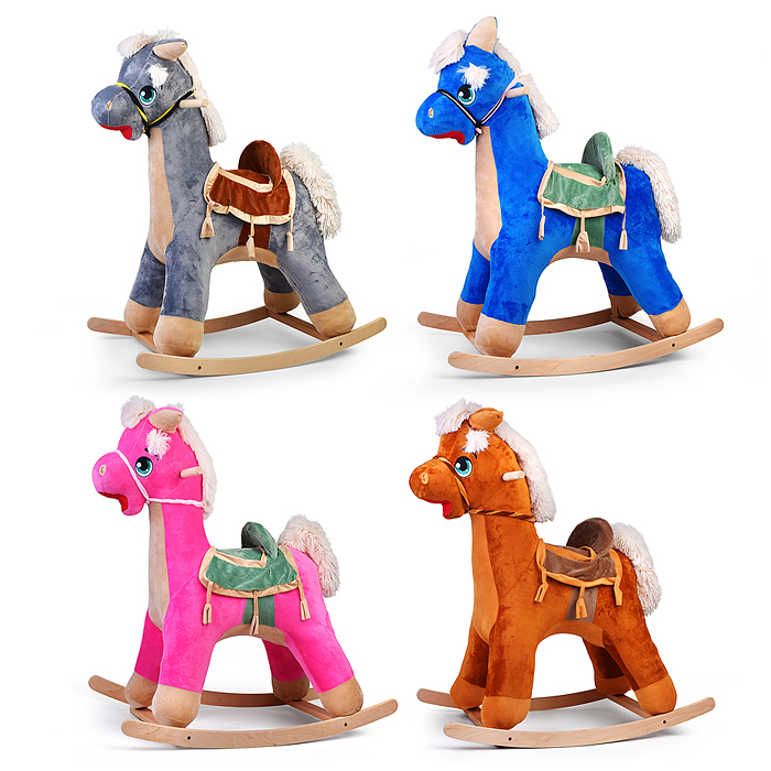 Качалка Конь с попоной Качалка Конь с попоной