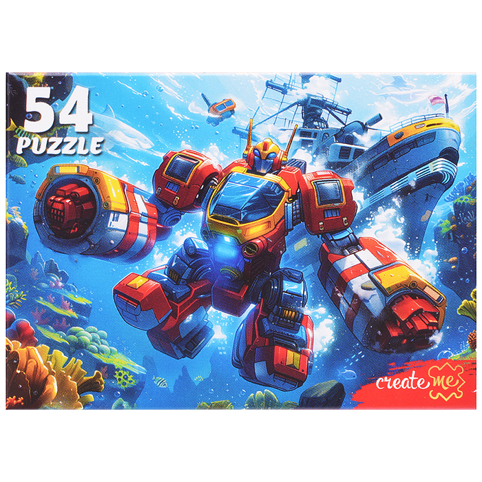 Пазлы 54 "Мир мощных траенсформеров"