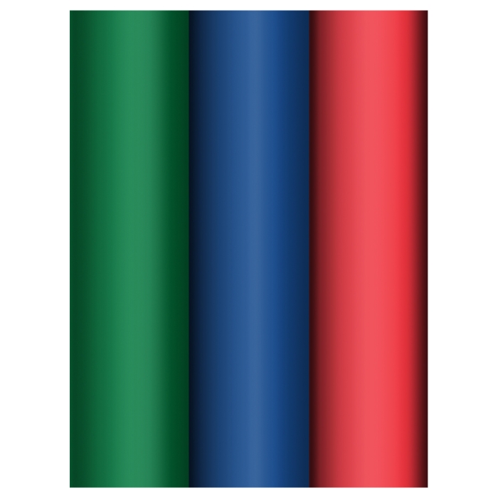 Упаковочная бумага глянц. 70*100см, "Standard colors", 80г/м2, ассорти 3 дизайна 