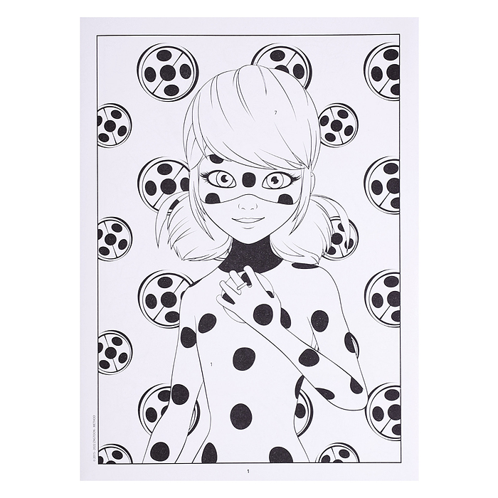 Мегараскраска по номерам. Леди Баг