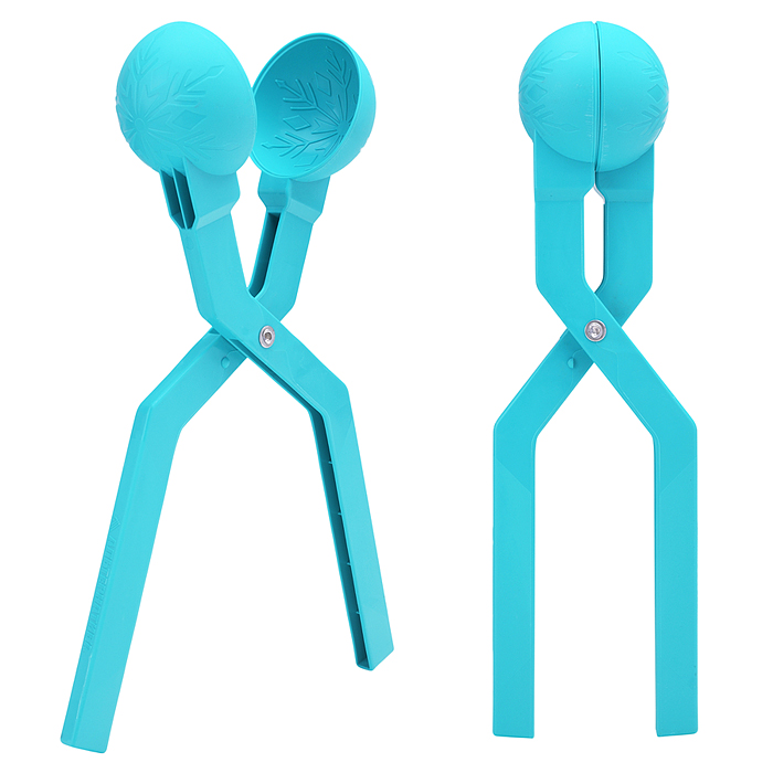 Форма для лепки снежков "Снежинка" (бирюзовый)