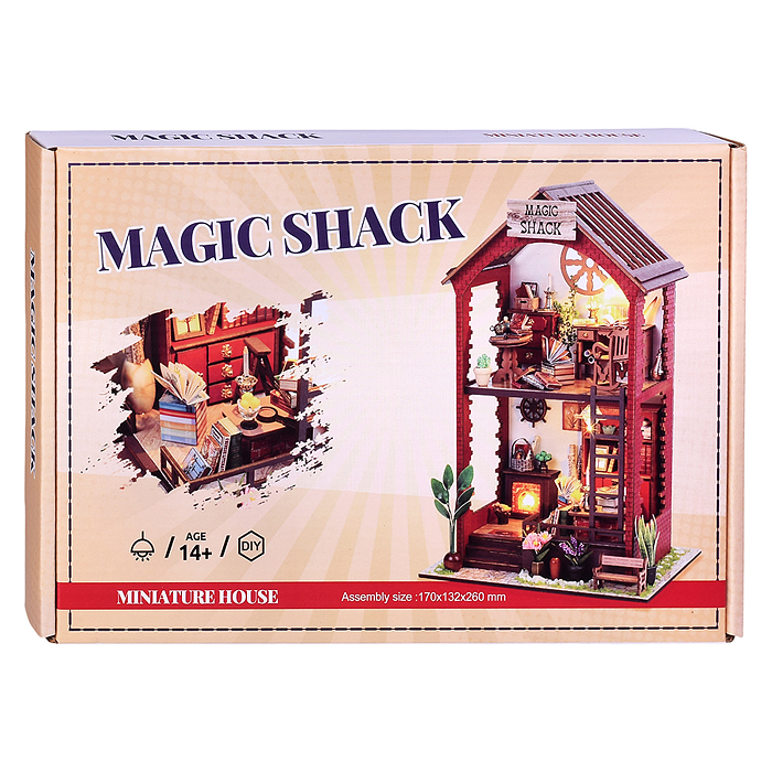 Фото к товару Конструктор TSZH220Z "Книжный дом 3D" в коробке Конструктор TSZH220Z "Книжный дом 3D" в коробке