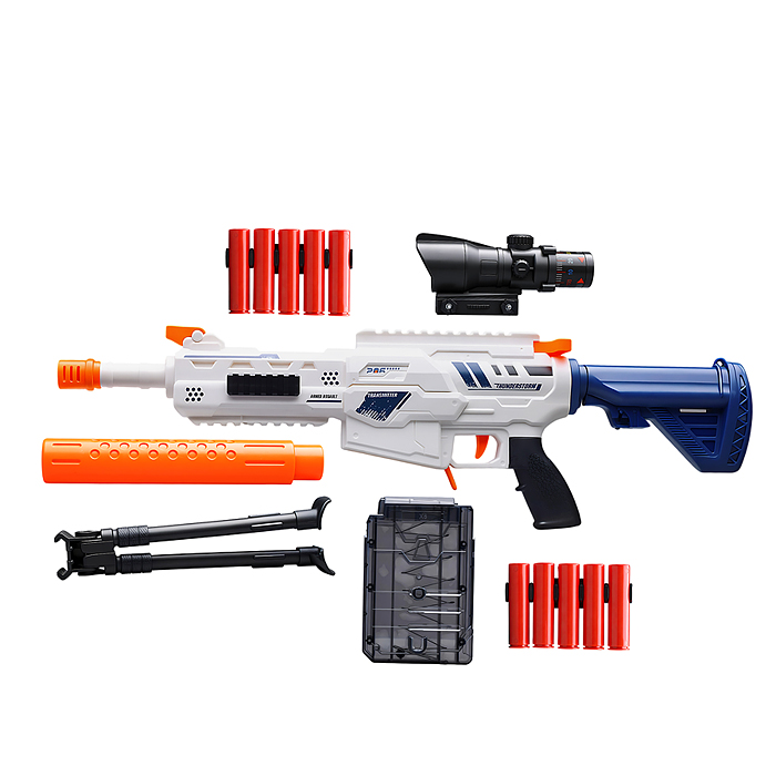 Бластер XH918 "Электро-Клык" с полимерными пулями, в коробке