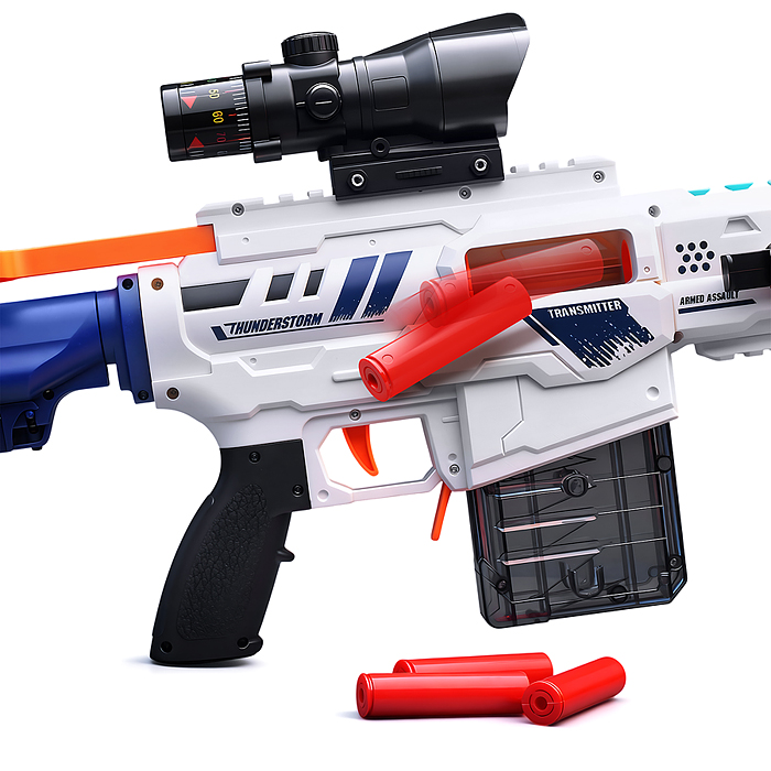 Бластер XH918 "Электро-Клык" с полимерными пулями, в коробке