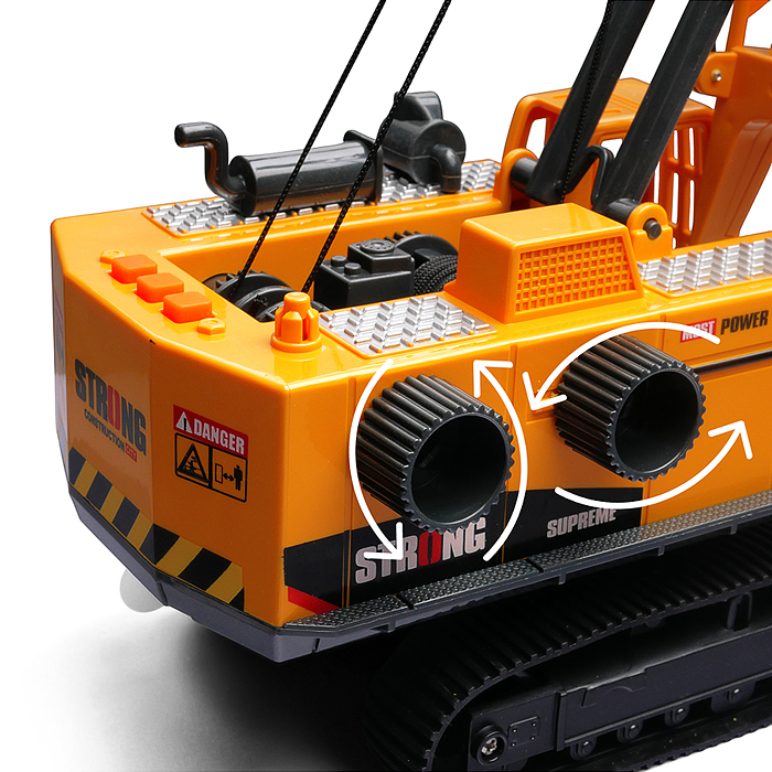 Кран RJ3399A "Башенный" (свет, звук) в коробке (желтый)