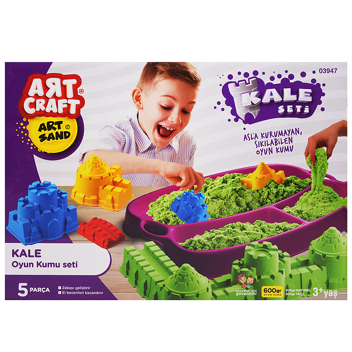 Набор кинетический песок "Строим крепость" 600г Набор кинетический песок "Строим крепость" 600г