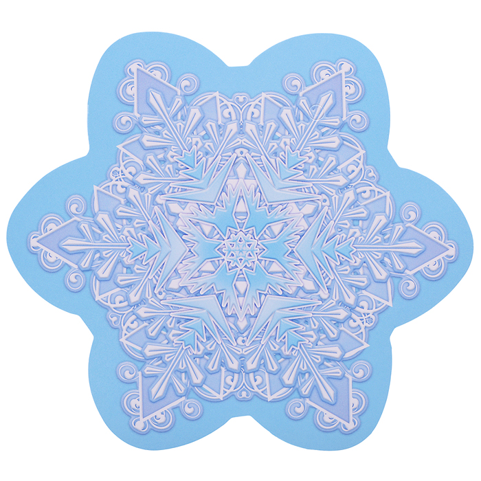 Набор украшений со скотчем "Снежинки" двухсторонние 