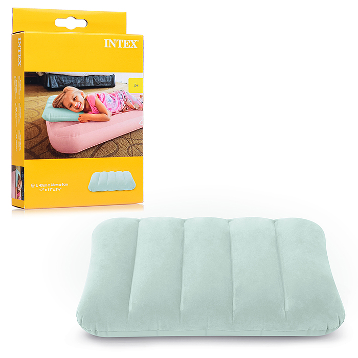 Универсальная цветная подушка, 43 х 28 х 9 см, от 3 лет, цвета микс, 68676NP INTEX