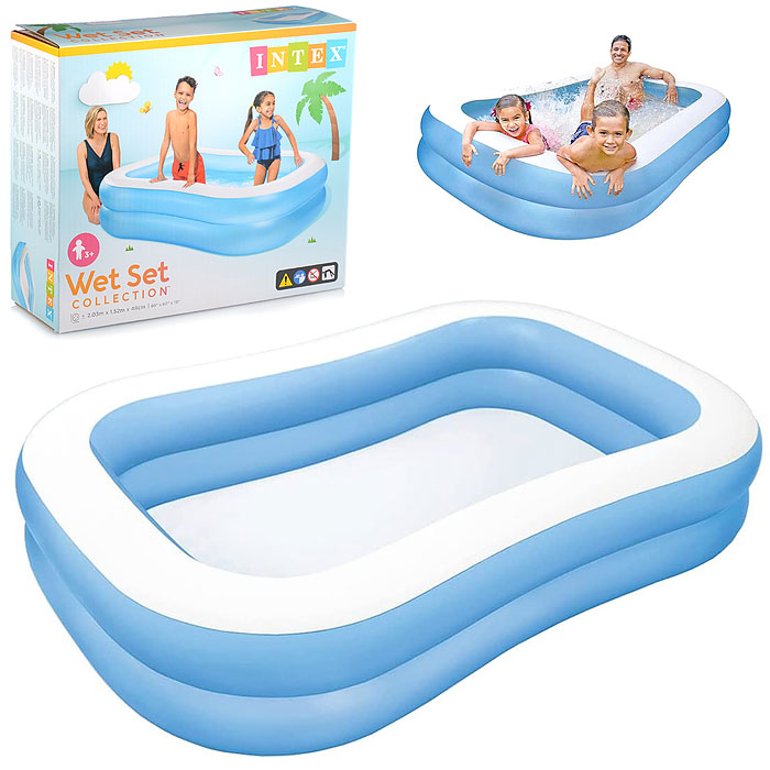 Бассейн надувной «Семейный»,203X152X48 см, 57180NP INTEX