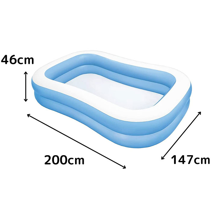 Бассейн надувной «Семейный»,203X152X48 см, 57180NP INTEX