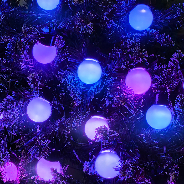 Электрогирлянда S0458 Smart 6 м, 20 ламп, 10 режимов, USB, ИК пульт (цветная)в пакете 