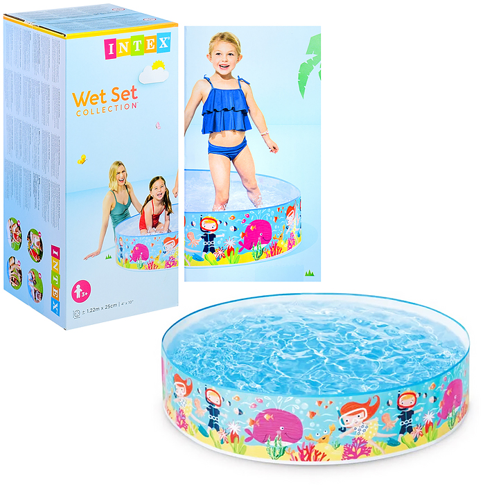 Бассейн «Утёнок», 122 х 25 см, жёсткий борт, от 3 лет, 58477NP INTEX