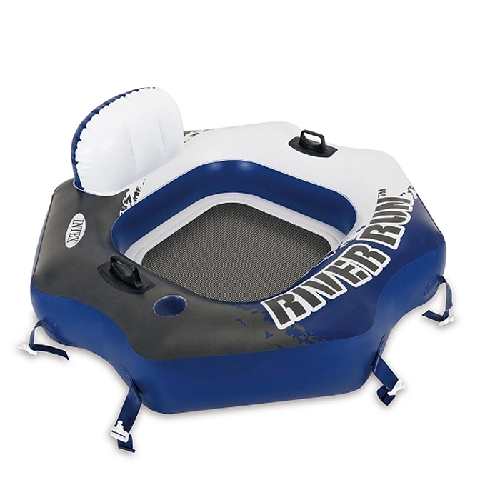 Надувной круг-шезлонг "River Run" с сетчатым дном, 135х126см, 58854EU INTEX