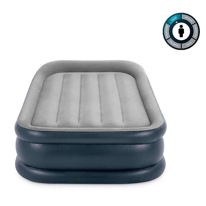 Надувная кровать Deluxe Pillow Rest Raised Bed (99х191х42см,) встроенный насос 220v