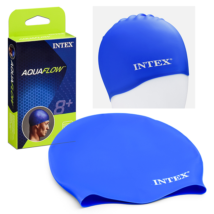 Шапка для плавания из силикона, от 8 лет, 3 цвета, 55992 INTEX