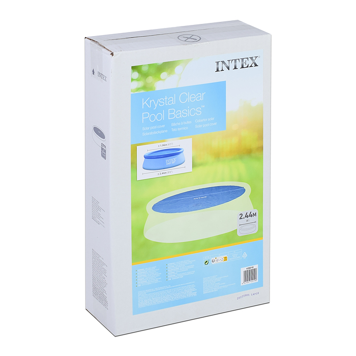 Тент солнечный (пузырьковое теплосберегающее покрывало) для бассейна 2.44 м, 28010 INTEX