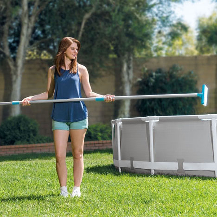 Набор для чистки бассейна: сачок, щётка, насос, 29056 INTEX