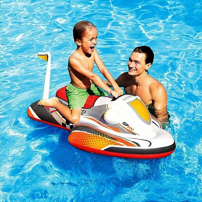 Фото к товару Игрушка надувная для плавания «Скутер» с ручками, 117 х 77 см, от 3 лет, 57520NP INTEX, цвета микс Игрушка надувная для плавания «Скутер» с ручками, 117 х 77 см, от 3 лет, 57520NP INTEX, цвета микс