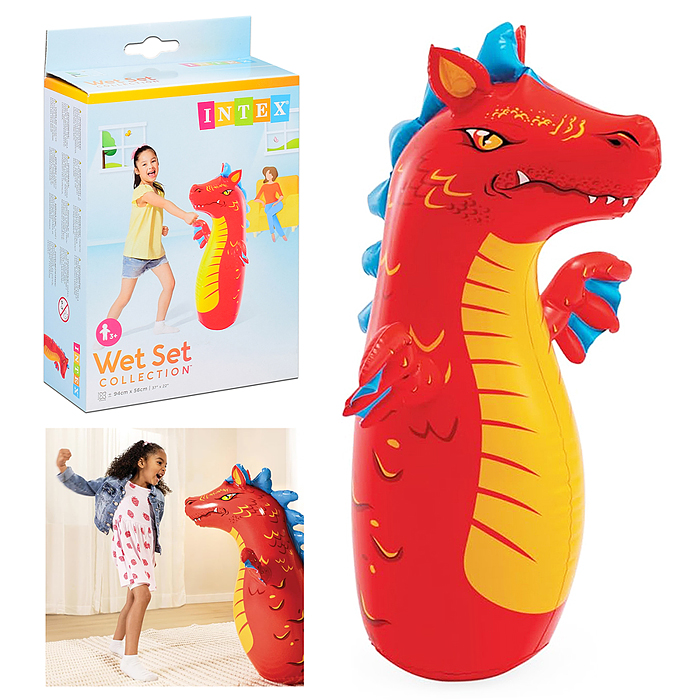 Фото к товару Игрушка для плавания «Зверюшка-неваляшка», от 3-8 лет, микс, 44669NP INTEX Игрушка для плавания «Зверюшка-неваляшка», от 3-8 лет, микс, 44669NP INTEX