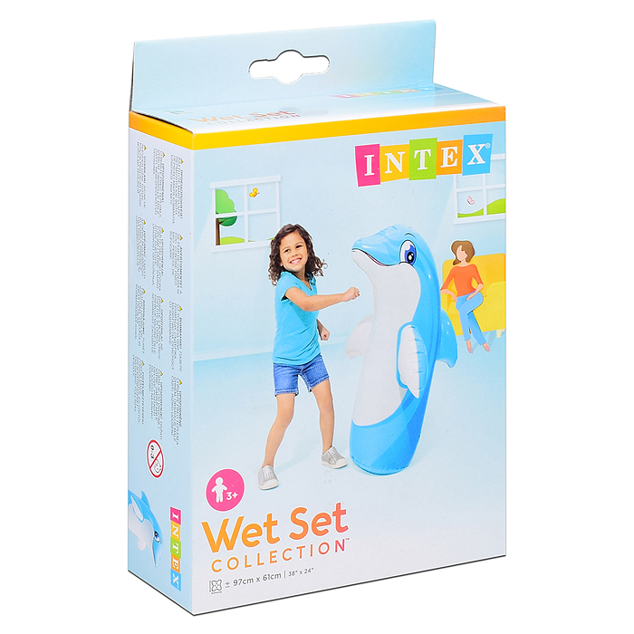 Фото к товару Игрушка для плавания «Зверюшка-неваляшка», от 3-8 лет, микс, 44669NP INTEX Игрушка для плавания «Зверюшка-неваляшка», от 3-8 лет, микс, 44669NP INTEX