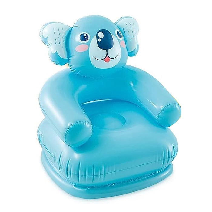 Кресло надувное «Весёлые звери», от 3-8 лет, до 60 кг, цвета МИКС, 68556NP INTEX