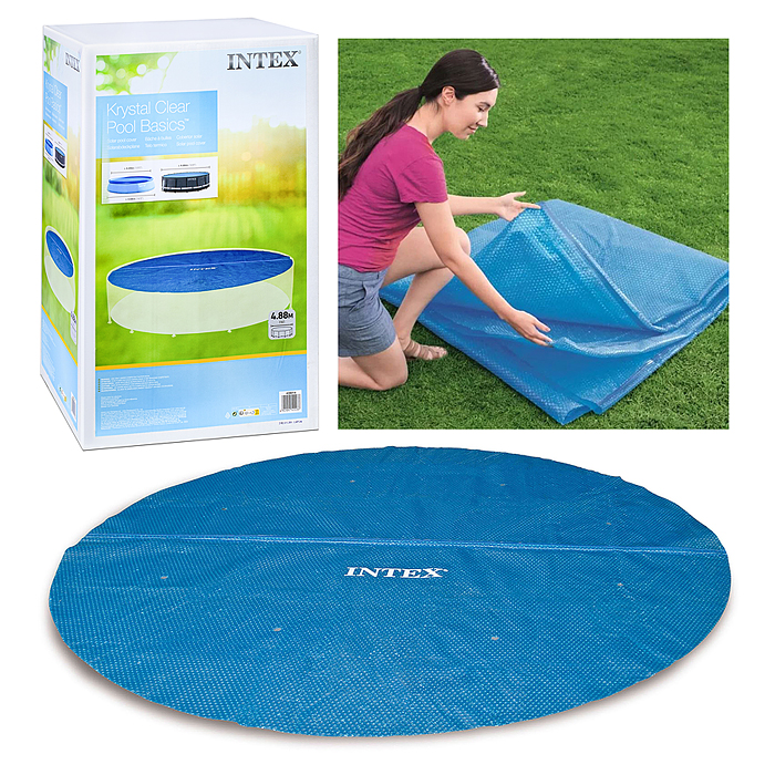 Плавающее термосберегающее покрывало для бассейна 488см, 28014 INTEX