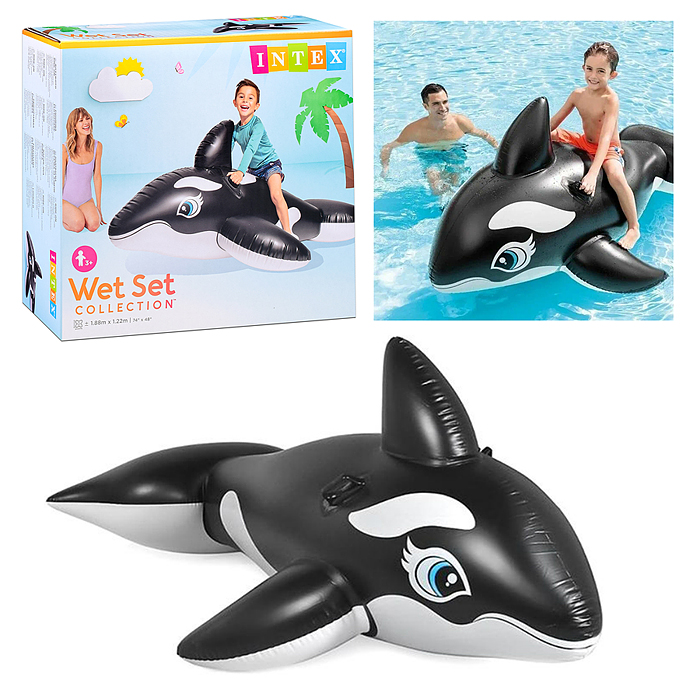 Игрушка для плавания «Касатка», 188 х 122 см, от 3 лет, 58561NP INTEX