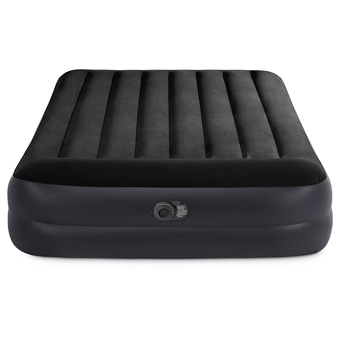 Кровать надувная Pillow Rest Raised, 152 х 203 х 42 см, со встроенным насосом, 220-240V, 64124NP INT
