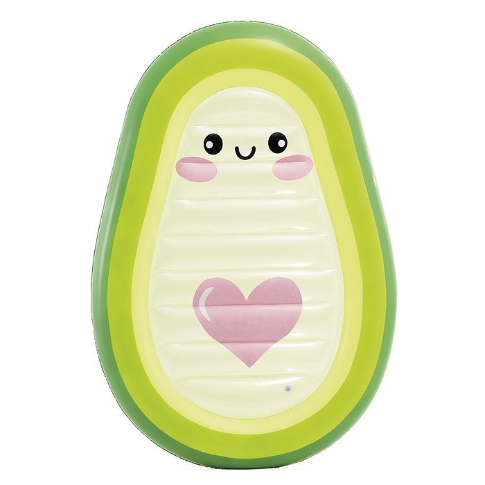 Надувной матрас-плот для плавания 180х124 Авокадо, до 100кг 58739EU INTEX