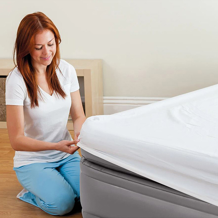 Кровать надувная Prime Comfort Elevated, 99 х 191 х 51 см, встроенный насос 220V, 64162NP INTEX