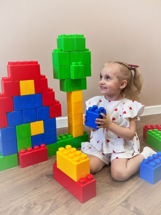 Конструктор "Маленький строитель" тип 5 (72 кубика)        